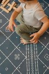 Reversible play mat BLUE BERBER