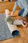 Reversible play mat BLUE BERBER