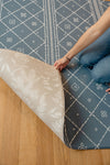 Reversible play mat BLUE BERBER